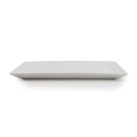 Dunelm Pausa Garlic Bread Porcelain Serving tray, 43 cm White