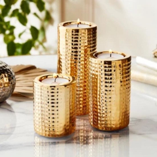 Shop quality Dunelm Dimpled Tealight Holders Set of Three, Gold in Kenya from vituzote.com Shop in-store or online and get countrywide delivery!