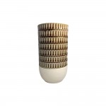 Dunelm Textured Light Brown Ceramic Vase, 24 cm