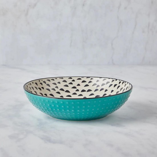 Shop quality Dunelm Global Stoneware Ramen Bowl, Teal/Cream, 21 cm in Kenya from vituzote.com Shop in-store or online and get countrywide delivery!