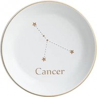 Candlelight Cancer Star Design Electroplated Gold Small Trinket Dish, 10cm