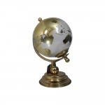 Dunelm Globe With Cream And Gold Effect, 27cm