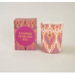 Dunelm India Round Glass Wax Filled Pot, Kashmir Pear & Fig Scent, 380gms