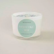 Dunelm Nantucket Bay Two Wick Wax Filled Pot, 380 grams