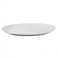 Dunelm Porcelain Oval Platter- Purity White, 35 cm