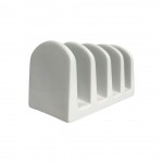 Dunelm Porcelain Toast Rack, Purity White