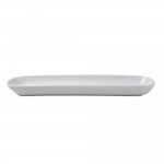 Dunelm Oblong Serving Platter, Purity White 38 cm