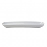 Dunelm Oblong Serving Platter, Purity White 38 cm