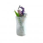 Candlelight Lavender & Daisy Flowers In Small Glass Pot - 17cm