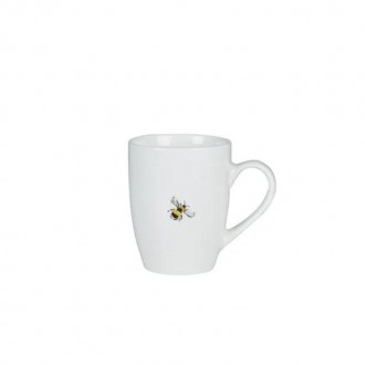 Dunelm Porcelain Bee Mug, White