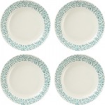 Dunelm Polka Dot Set of 4 Pasta Bowls - Teal