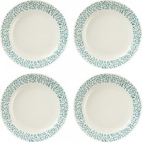 Dunelm Polka Dot Set of 4 Pasta Bowls - Teal