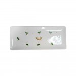 Dunelm Robin and Holly Rectangular Platter, 31.6cm 