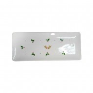 Dunelm Robin and Holly Rectangular Platter, 31.6cm 