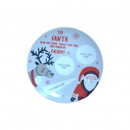 Dunelm Christmas Eve Santa Treat Plate, 20cm 