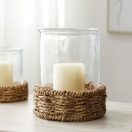 Dunelm Wicker Candle Holder 