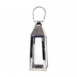 Dunelm Metal and Glass Lantern, 10 cm