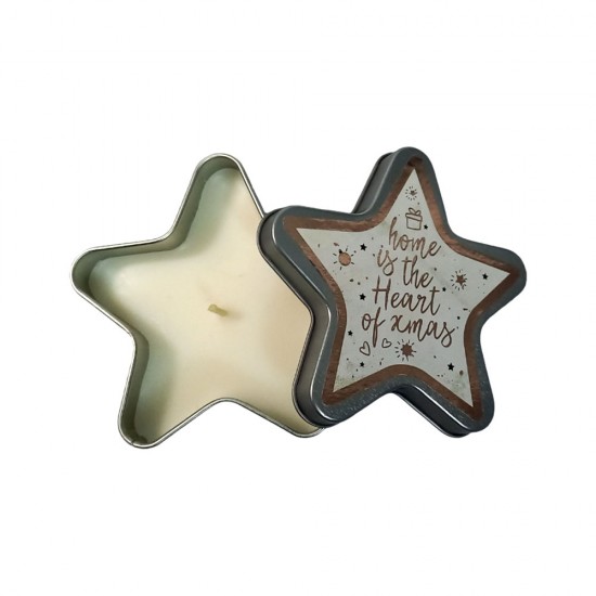 Shop quality Dunelm "Home is the Heart of Christmas" Star-Shaped Candle in Metallic Case in Kenya from vituzote.com Shop in-store or online and get countrywide delivery!