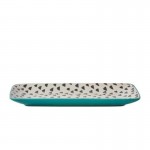 Dunelm Global Teal Platter, 23 cm