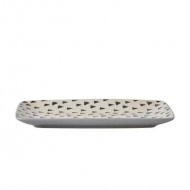 Dunelm Global Grey Platter, 23 cm