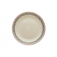 Dunelm Global Red Stoneware Dinner Plate, 27cm