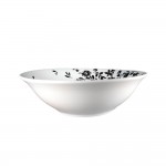 Dunelm Black Floral Porcelain Cereal Bowl