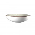 Dunelm Textured Stoneware Pasta Bowl, Cream/Brown