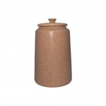 Dunelm Stoneware Speckled Canister, Brown, 19cm