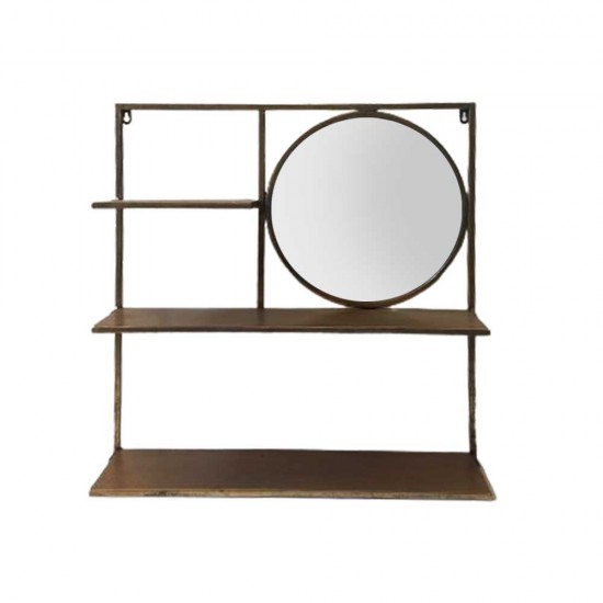 Shop quality Dunelm Rustic Gold Shelf With Mirror, 60 x 60 cm in Kenya from vituzote.com Shop in-store or online and get countrywide delivery!