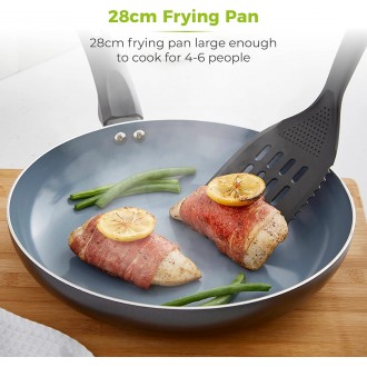 Tower Cerasure Fry Pan with Non-Stick Coating, Graphite, 28cm 