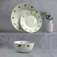 Dunelm Robin and Holly 12 Piece Dinner Set