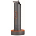 Carmen Titan Men’s 3-in-1 Cordless Hair Clipper Set with Detail Trimmer, 4 Comb Lengths, Rechargeable, Titanium & Orange