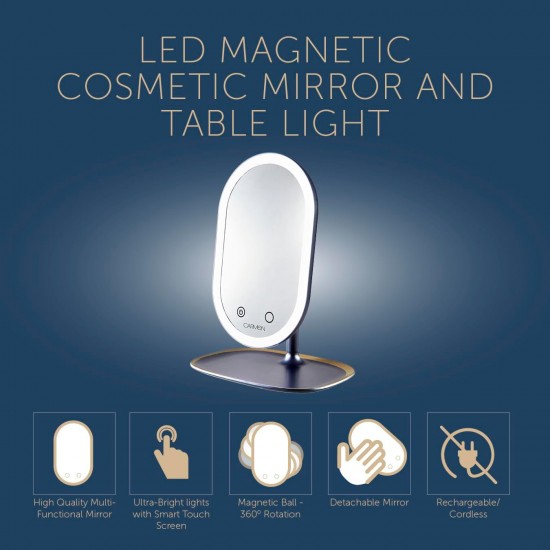 Shop quality Twilight LED Magnetic Cosmetic Mirror and Table Light Midnight Blue/Champagne in Kenya from vituzote.com Shop in-store or online and get countrywide delivery!