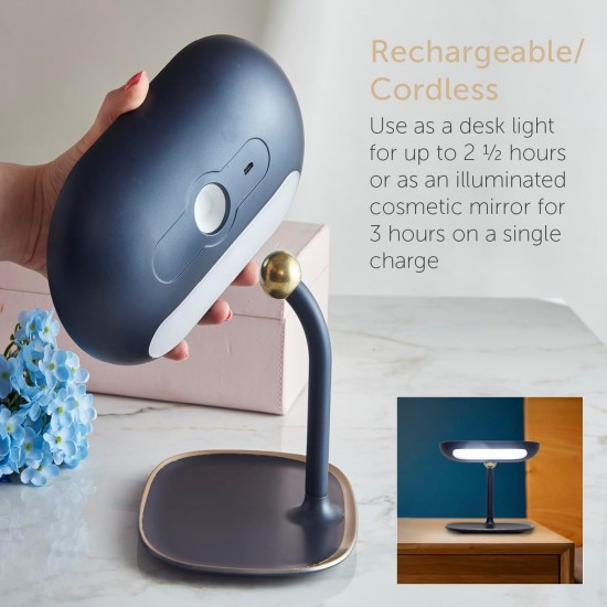 Shop quality Twilight LED Magnetic Cosmetic Mirror and Table Light Midnight Blue/Champagne in Kenya from vituzote.com Shop in-store or online and get countrywide delivery!