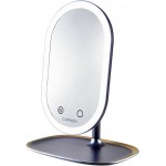 Twilight LED Magnetic Cosmetic Mirror and Table Light Midnight Blue/Champagne