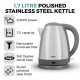 Presto Polished Stainless Steel Kettle, 1.7L