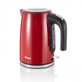 Swan TownHouse Red 1.7L Jug Kettle, Red