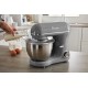 Swan  Retro Stand Mixer with 4L Stainless Steel Bowl, 8 Speed Settings, Pulse Function, 800W, Grey