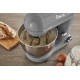 Swan  Retro Stand Mixer with 4L Stainless Steel Bowl, 8 Speed Settings, Pulse Function, 800W, Grey