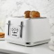 Swan Elegance 4 Slice Toaster with 7 Browning Levels, Defrost and Reheat functions, Anti-Jam and Cord Storage, 2100W, White.