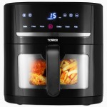 Tower  Vortx Black 4L Space Saver Digital Air Fryer, 1350W