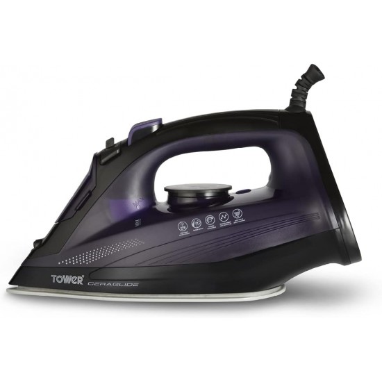 Shop quality Tower CeraGlide Ultra Speed Iron with Ceramic Soleplate Variable Steam Function, 2600W, Purple in Kenya from vituzote.com Shop in-store or online and get countrywide delivery!