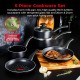 Shop quality Tower SmartStart Classic 5 Piece Cookware Set with Easy Clean Aeroglide Non-Stick Coating, Black in Kenya from vituzote.com Shop in-store or online and get countrywide delivery!