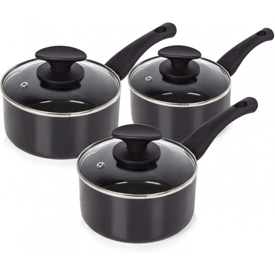 Shop quality Tower Essentials Induction Pot Set, Non Stick Ceramic Coating, Black, 3 Piece, 16/18/20 cm in Kenya from vituzote.com Shop in-store or online and get countrywide delivery!