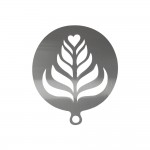 Coffee Top Stainless Steel Stencil, Leaf