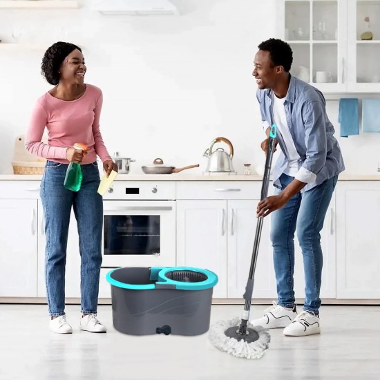 Shop quality Panda 360 degrees Super Spin Mop with Built in Tap Drain - Grey or Blue in Kenya from vituzote.com Shop in-store or online and get countrywide delivery!