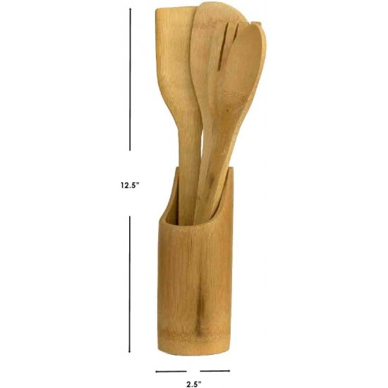 Shop quality Home Basics 5 Piece Bamboo Utensil Set with Sculptural Holder, Natural in Kenya from vituzote.com Shop in-store or online and get countrywide delivery!