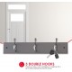 Shop quality Home Basics 3 Double Hook Wall Mounted Hanging Rack, Grey in Kenya from vituzote.com Shop in-store or online and get countrywide delivery!