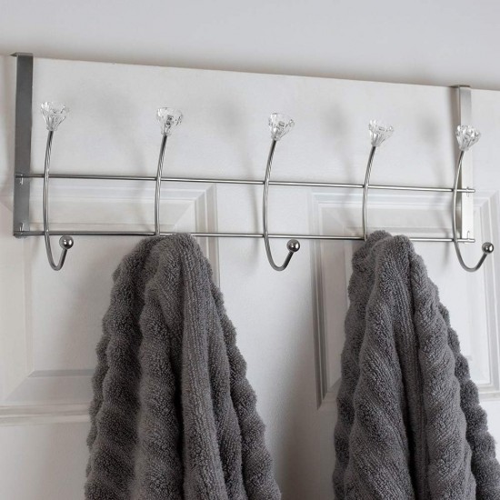 Shop quality Home Basics 5 Hook Hanging Rack with Crystal Knobs, Chrome in Kenya from vituzote.com Shop in-store or online and get countrywide delivery!