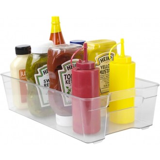 Home Basics Multi-Purpose Acrylic Storage Container Bin for Fridge Freezer or Pantry